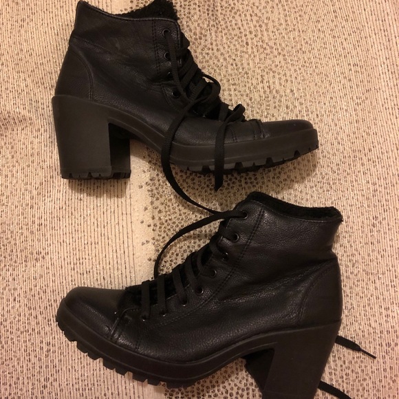 topshop lace up ankle boots